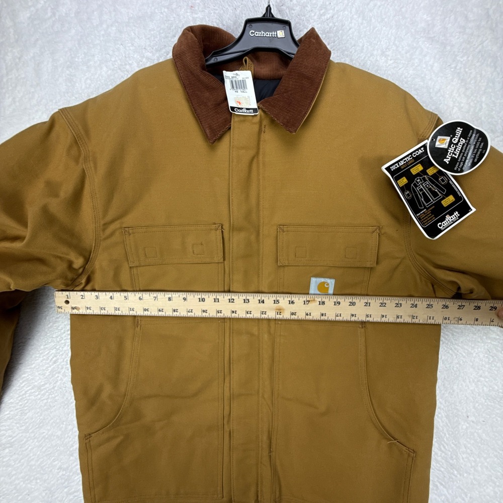 Carhartt Tan Field Jacket with Brown Collar - Picture 6 of 11